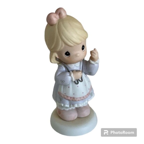 Precious Moments Enesco Always listen to your heart Porcelain Figurine 488356 - Picture 1 of 9